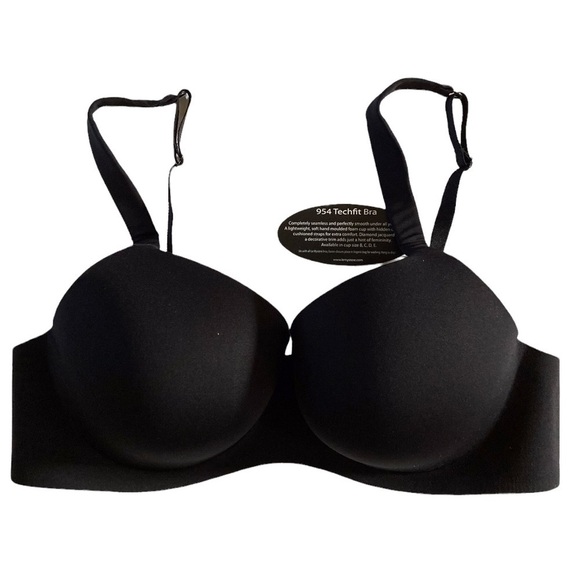 NWT Le Mystere TechFit Bra 954 Underwire Black 38B - Picture 3 of 6